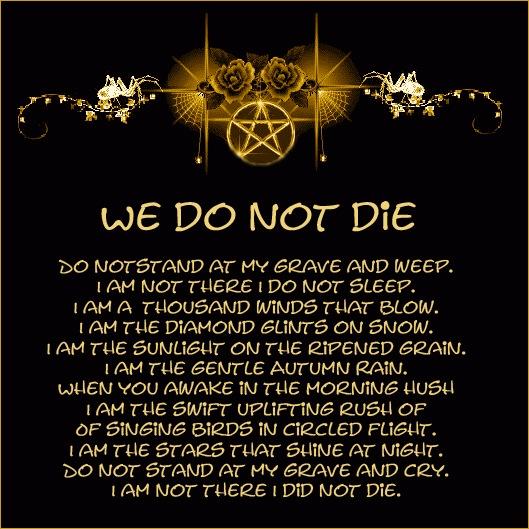 we do not die